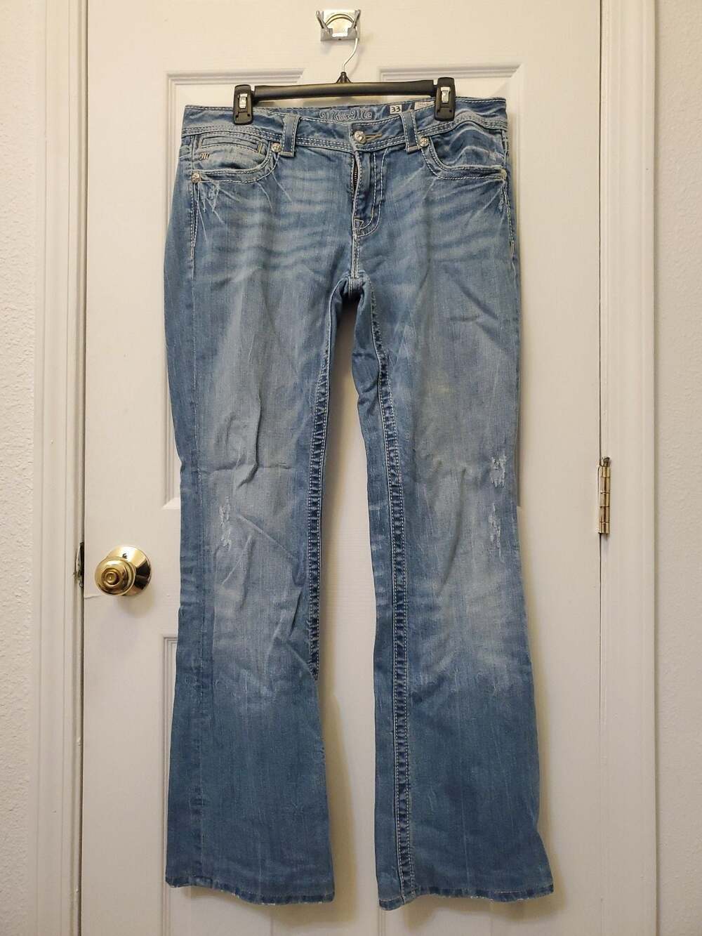Miss Me JP5452B Embellished Bootcut Jeans Size 33 Y2K Glam - Picture 2 of 13